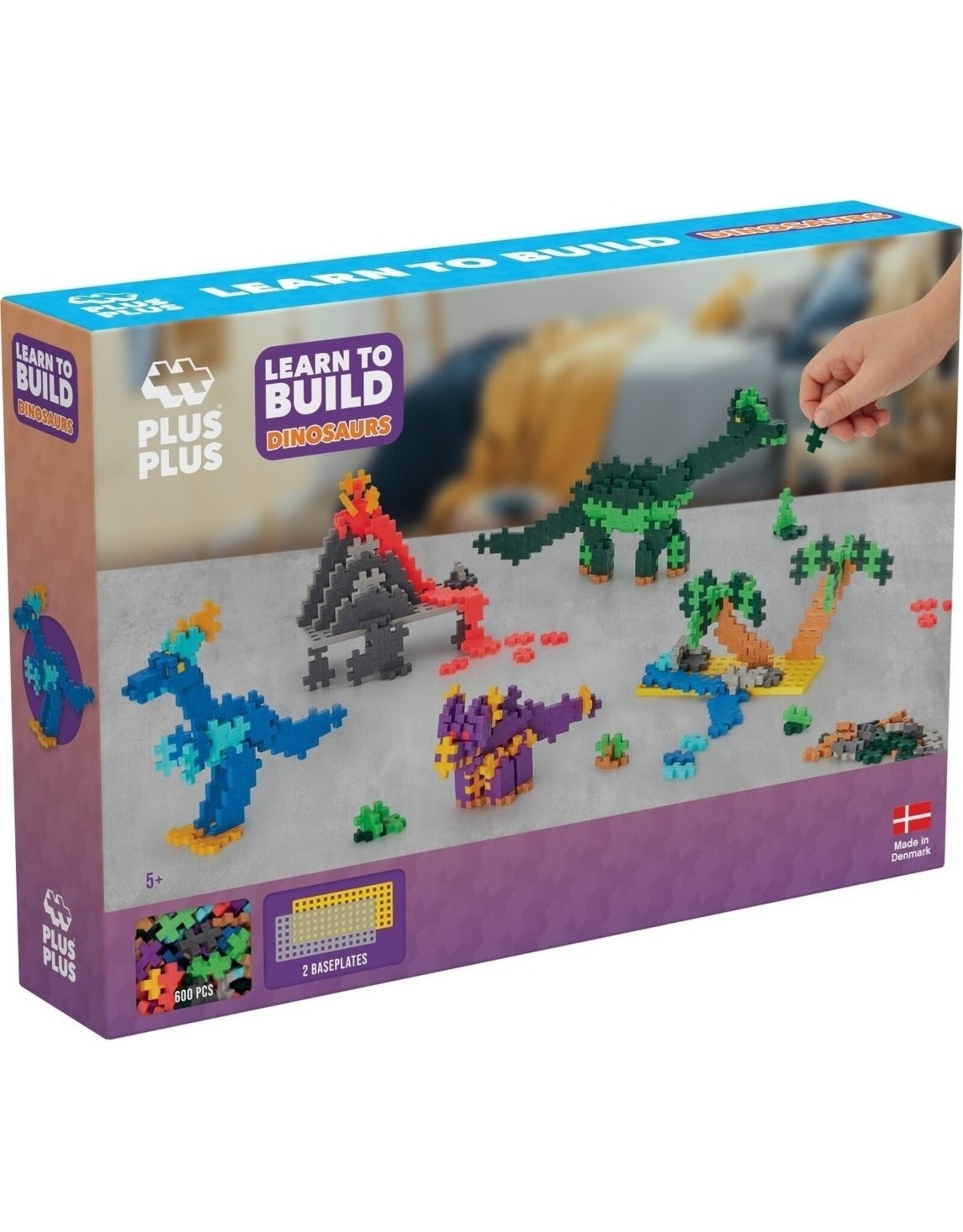 Plus-Plus Basisdoos Learn to Build dino`s 600st.