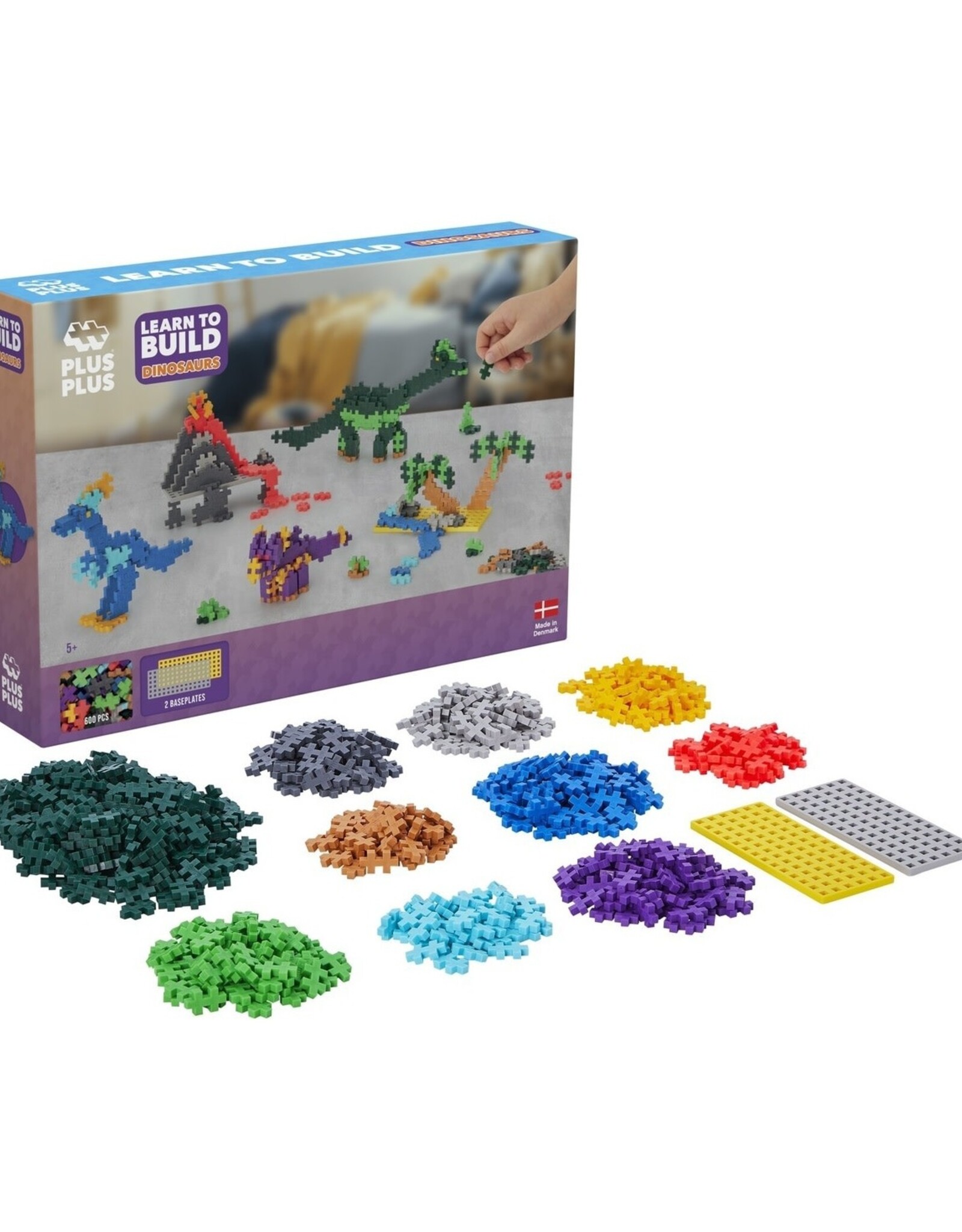 Plus-Plus Basisdoos Learn to Build dino`s 600st.