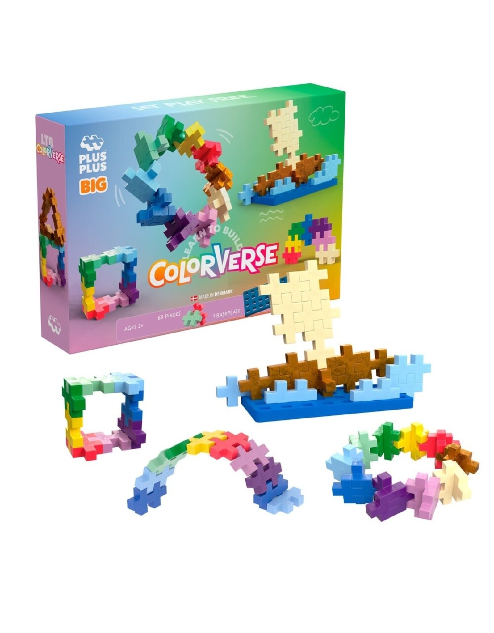 Plus-Plus Basisdoos Learn To Build - Colorverse BIG 60st.