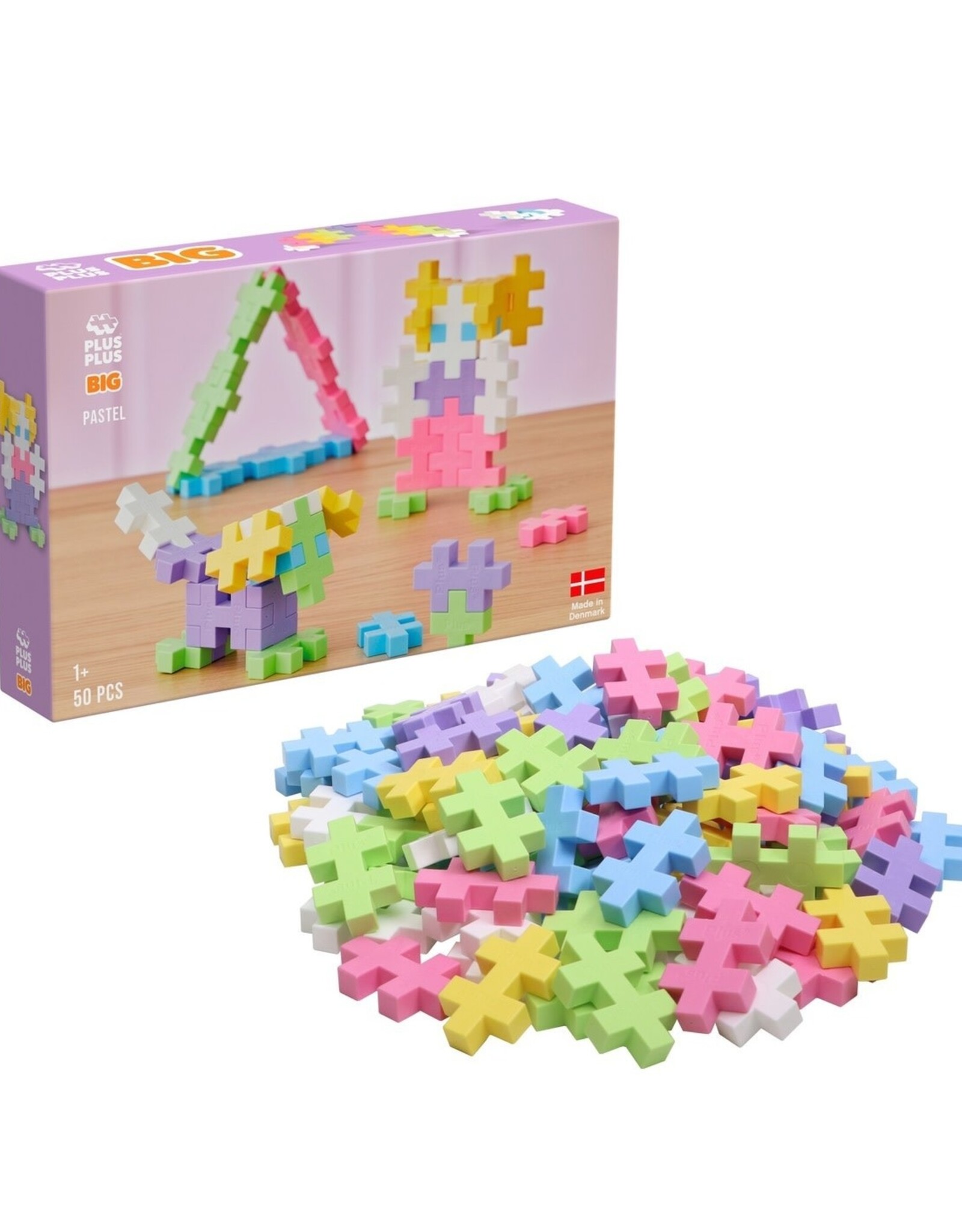 Plus-Plus Basisdoos Pastel BIG 50st.
