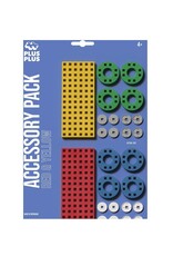 Plus-Plus Bouwplaat Duo rood/geel klein en wielen