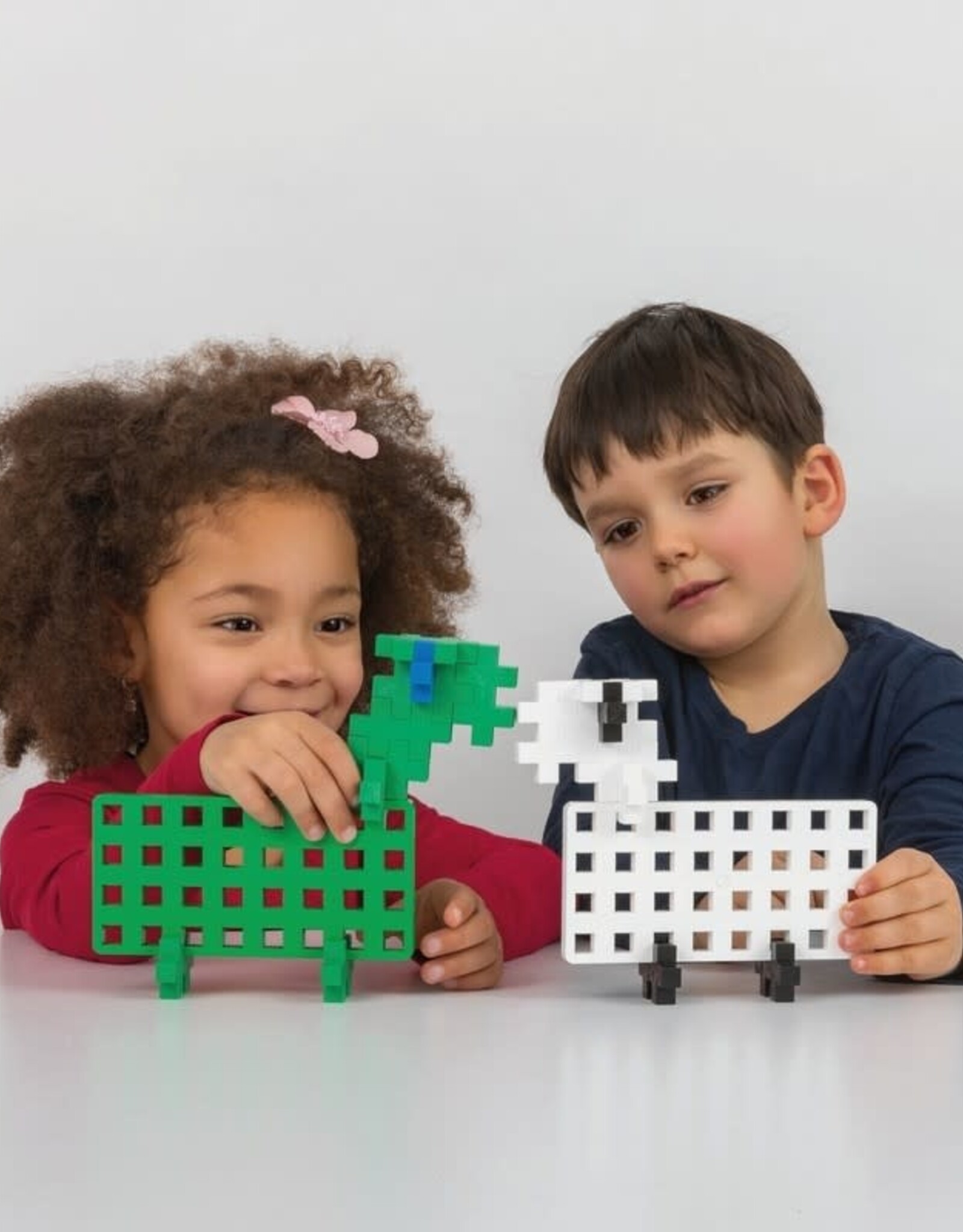 Plus-Plus Bouwplaat Duo groen/wit BIG Plus-Plus