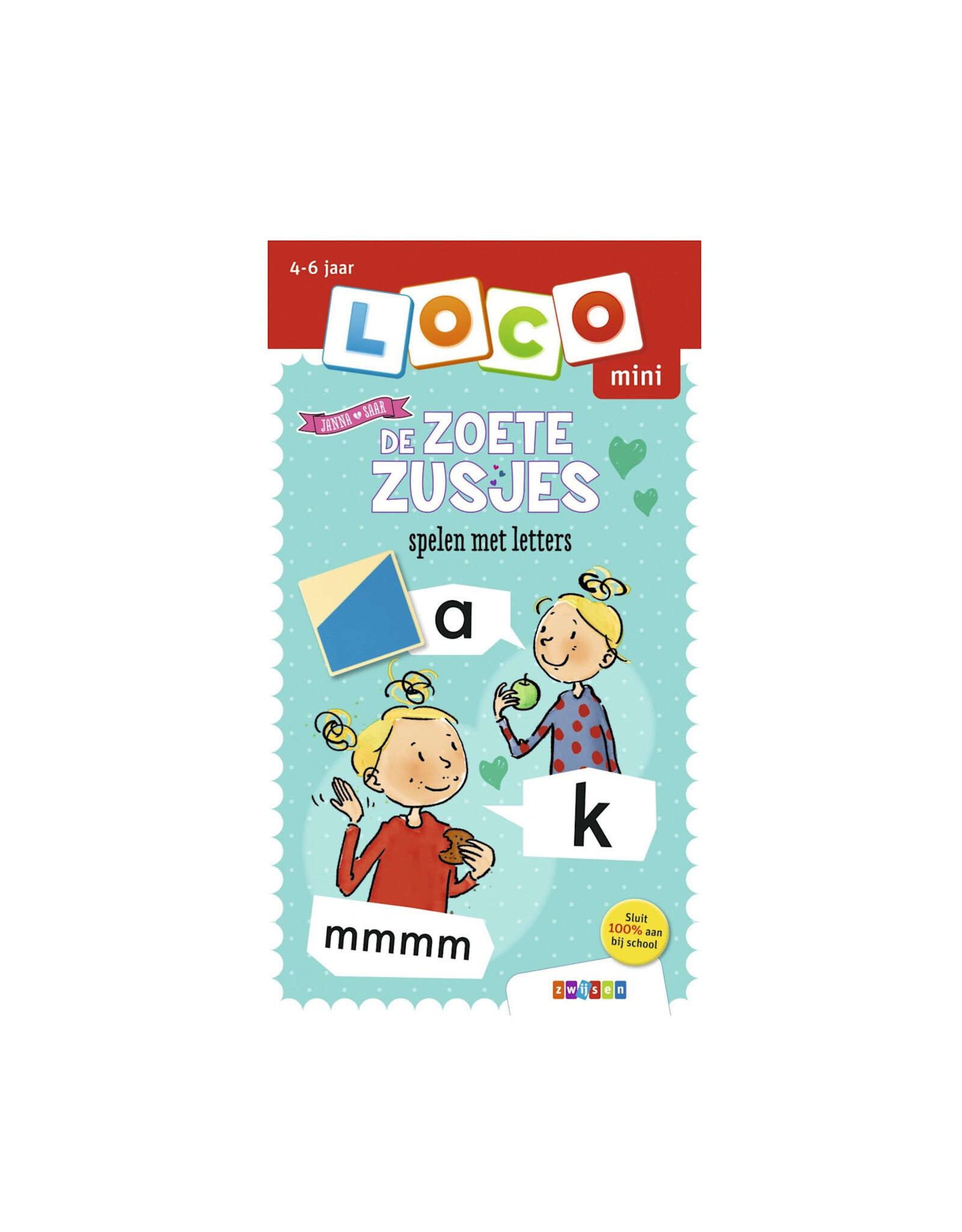 Zwijsen Boekje Mini Loco De zoete zusjes spelen met letters