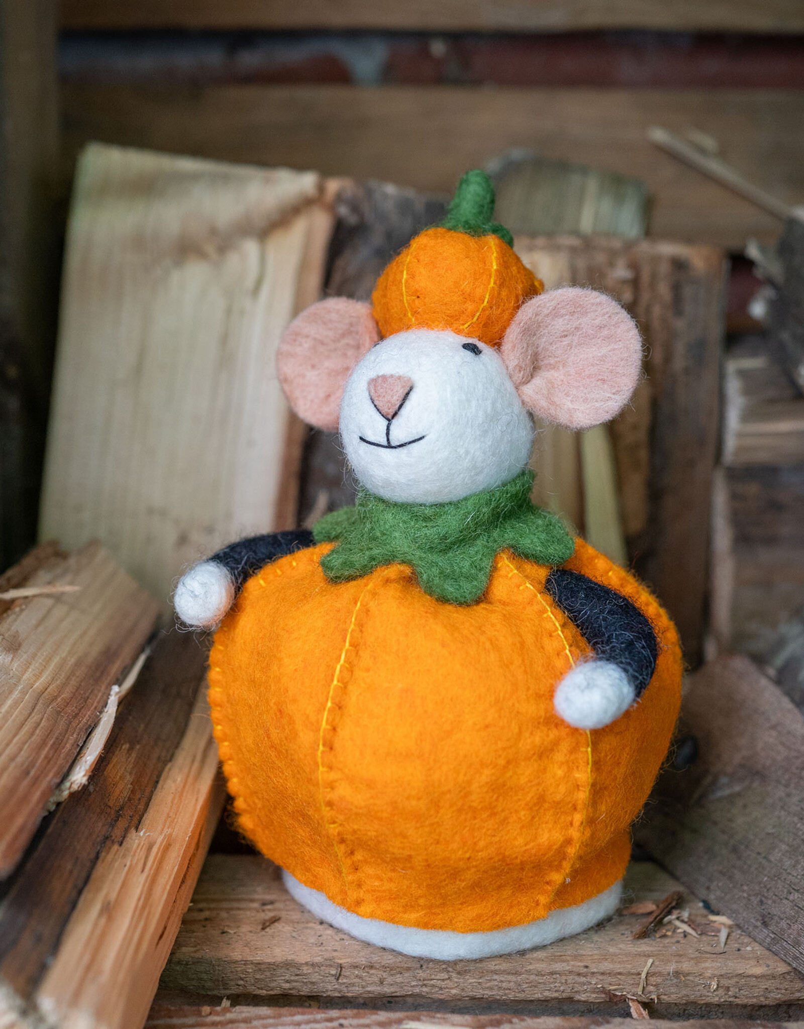 Sjaal met Verhaal Muis Pompoen