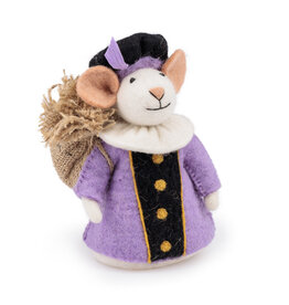 Sjaal met Verhaal Muis Pietermuis Lila