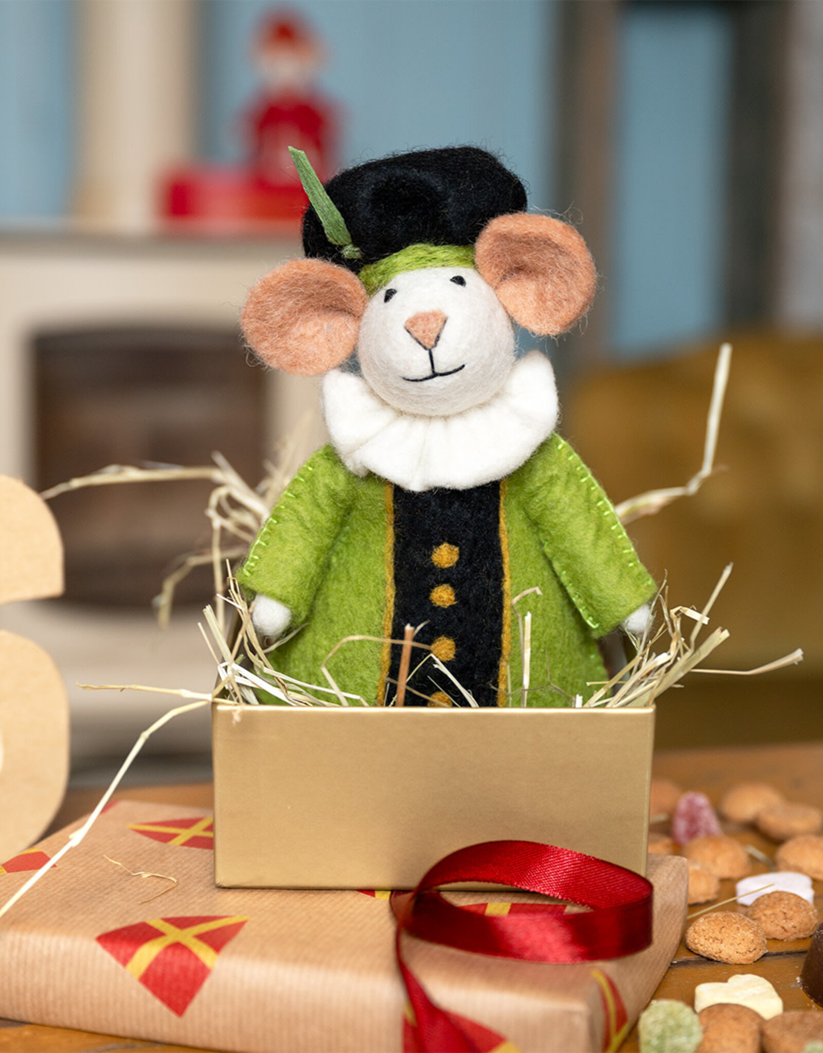 Sjaal met Verhaal Muis Pietermuis Groen