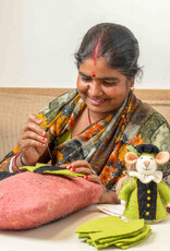 Sjaal met Verhaal Muis Pietermuis Groen