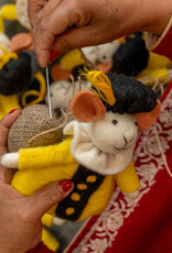 Sjaal met Verhaal Muis Pietermuis Geel