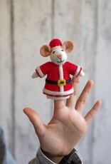 Sjaal met Verhaal Vingerpopje Muis Kerstmuis