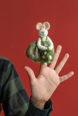 Sjaal met Verhaal Vingerpopje Muis met mistletoe