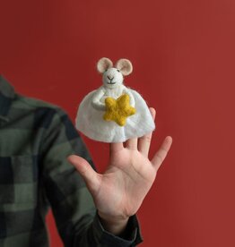 Sjaal met Verhaal Vingerpopje Muis met ster
