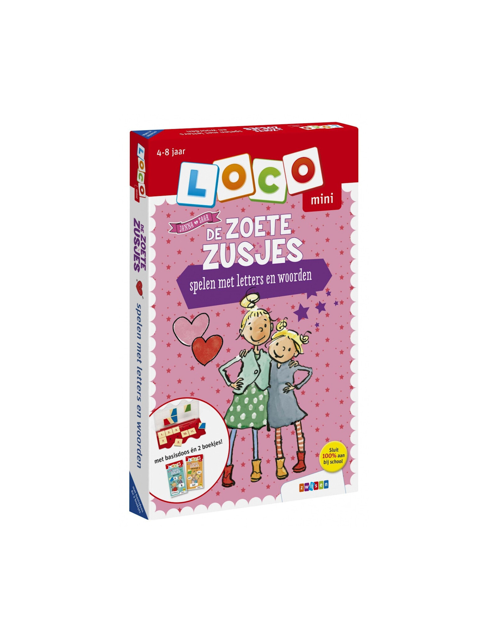 Zwijsen Mini Loco De Zoete Zusjes- Spelen met letters en woorden Pakket