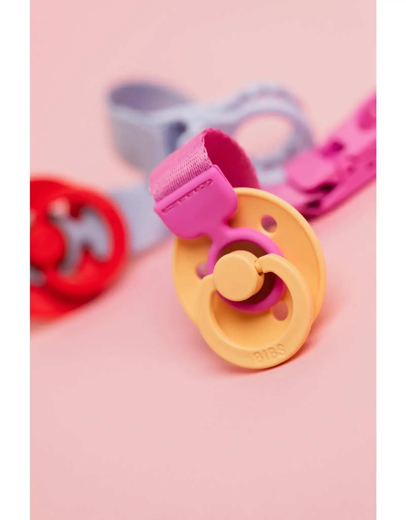 BIBS Speenclip LOOP Bubblegum