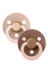 BIBS Fopspeen set BIBS Studio Fushion Blush / Woodchuck