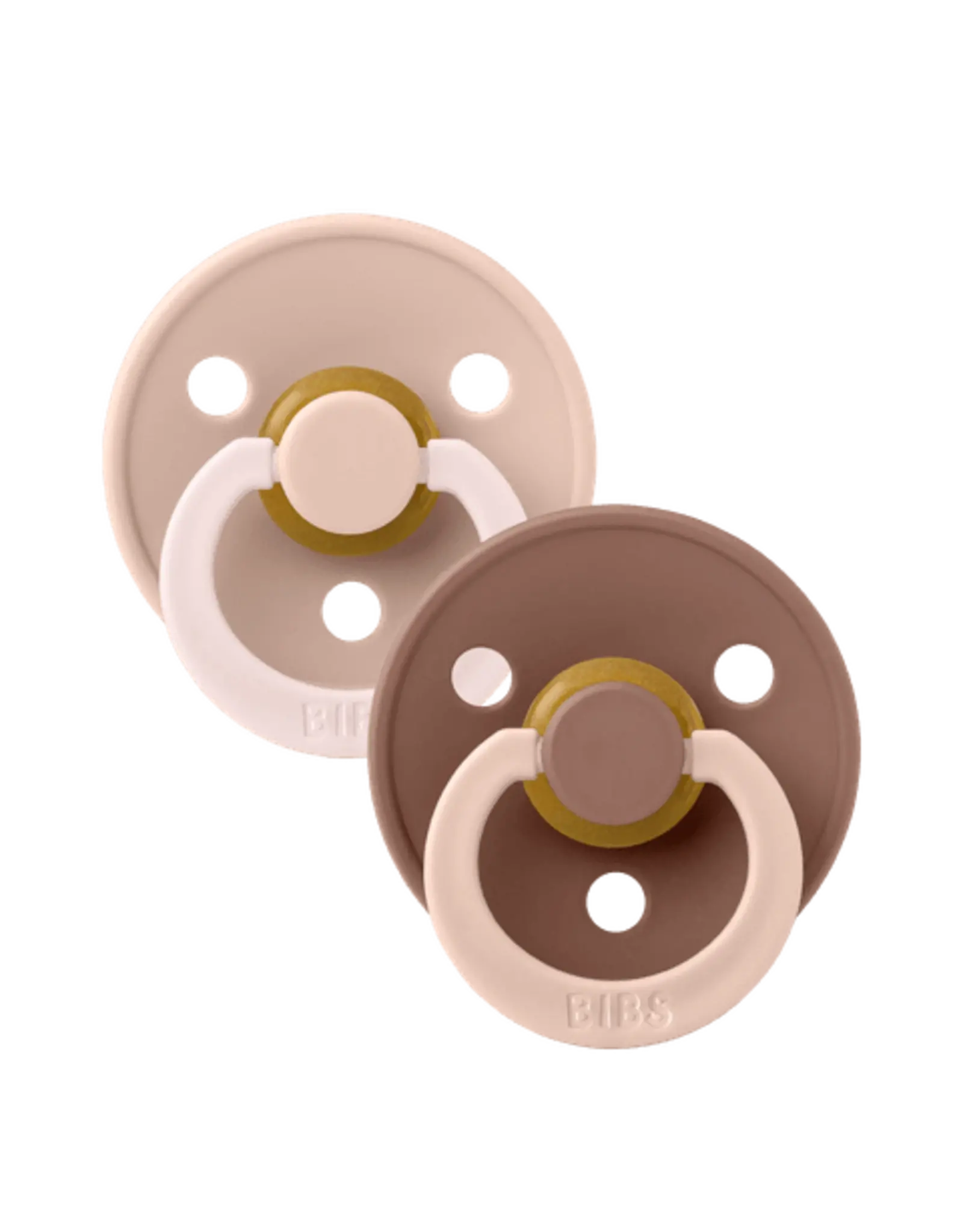 BIBS Fopspeen set BIBS Studio Fushion Blush / Woodchuck