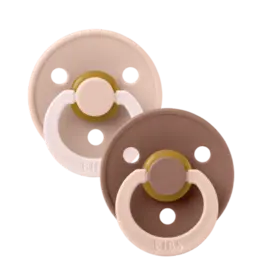 BIBS Fopspeen set BIBS Studio Fushion Blush / Woodchuck