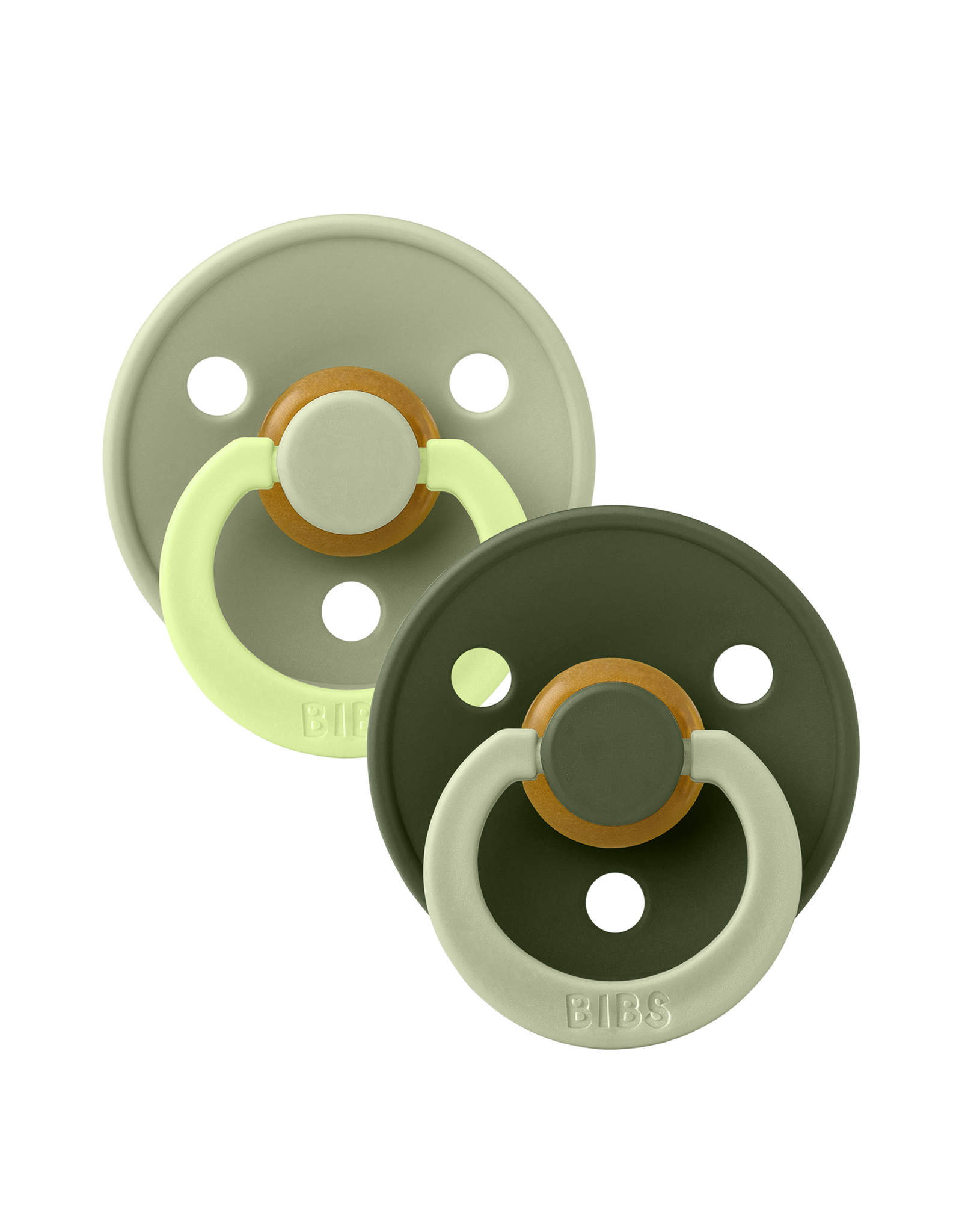 BIBS Fopspeen set BIBS Studio Fushion Sage / Hunter green