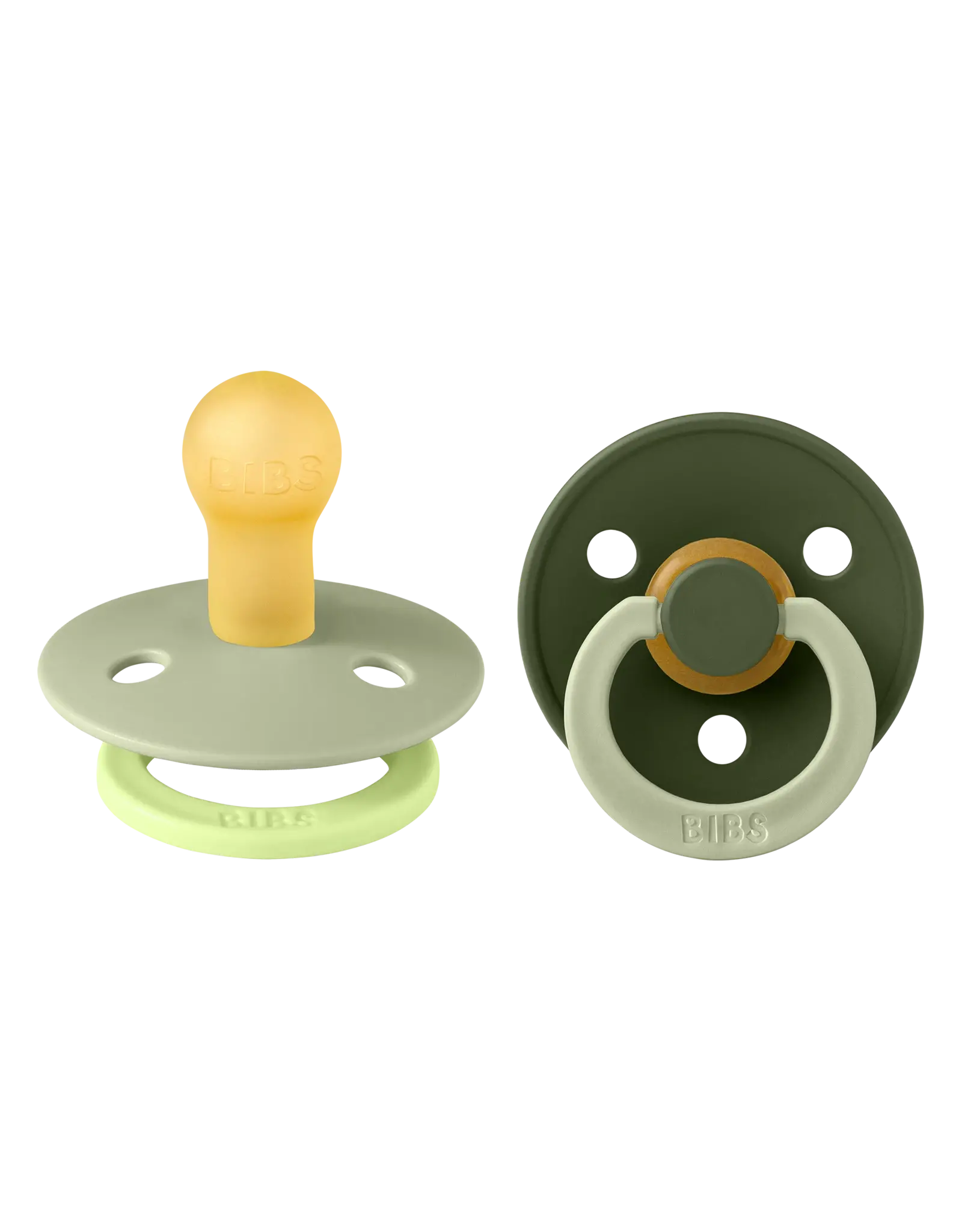 BIBS Fopspeen set BIBS Studio Fushion Sage / Hunter green