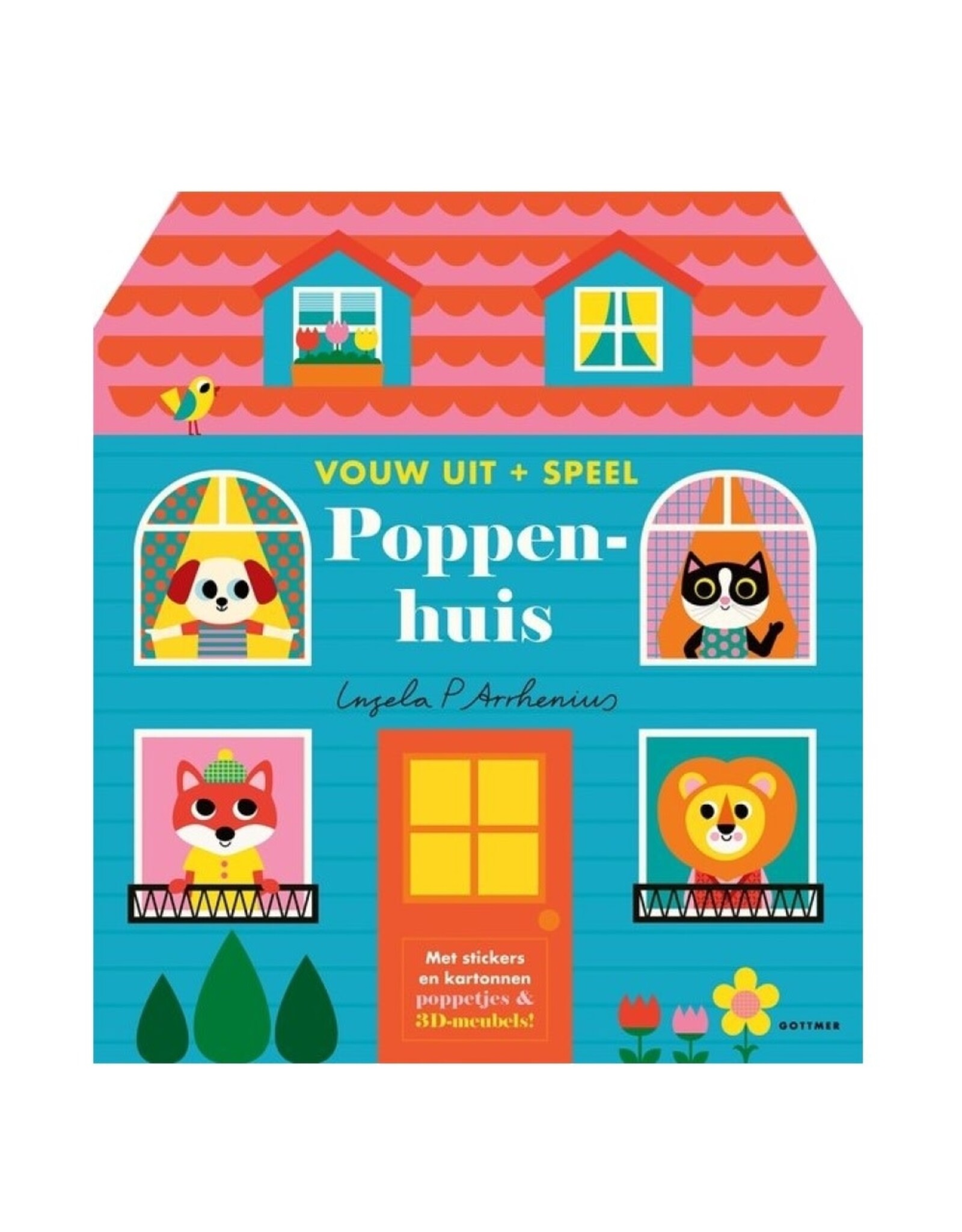 Gottmer Vouw uit + speel Poppenhuis