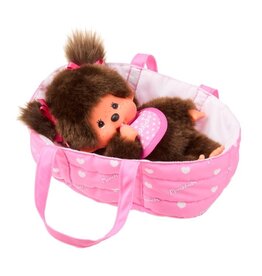 Monchhichi Monchhichi meisje in draagmand