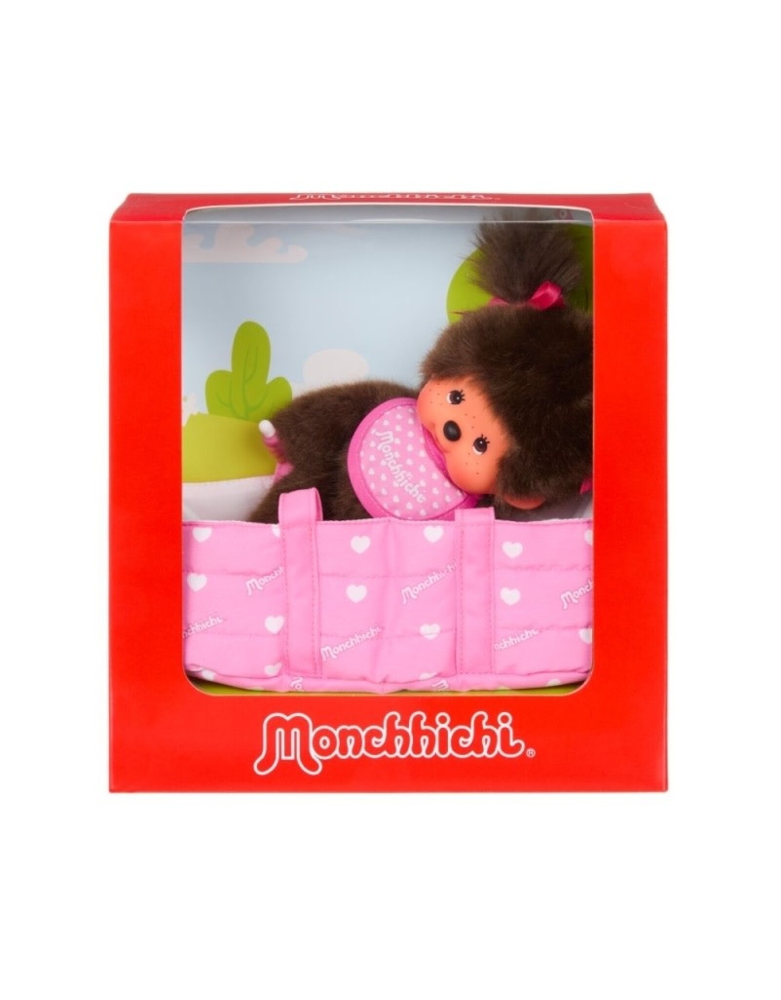 Monchhichi Monchhichi meisje in draagmand