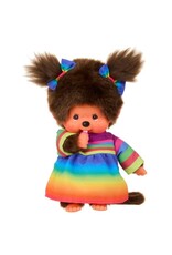 Monchhichi Monchhichi meisje met regenboogjurk