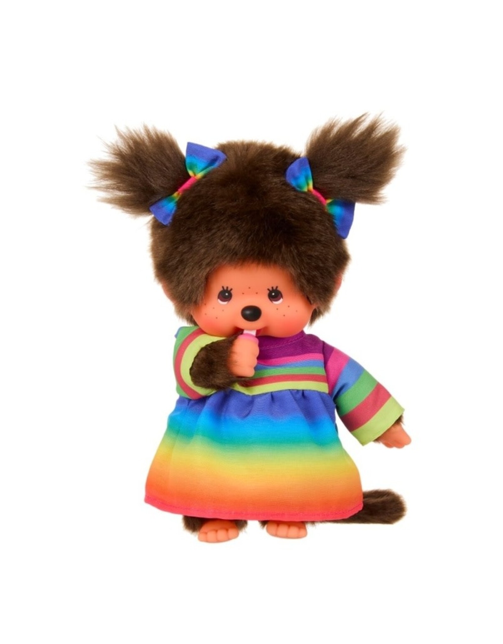 Monchhichi Monchhichi meisje met regenboogjurk