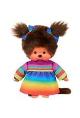 Monchhichi Monchhichi meisje met regenboogjurk