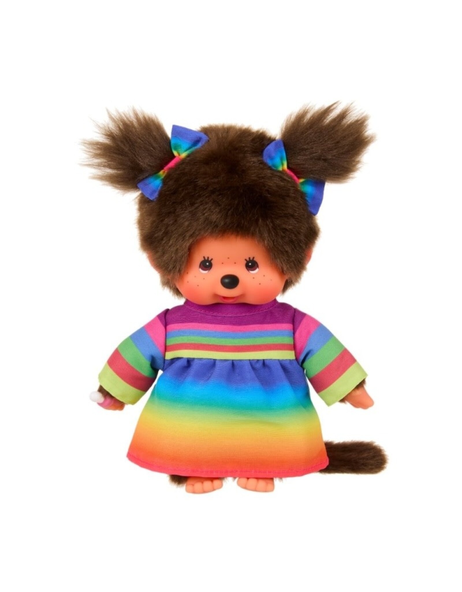 Monchhichi Monchhichi meisje met regenboogjurk