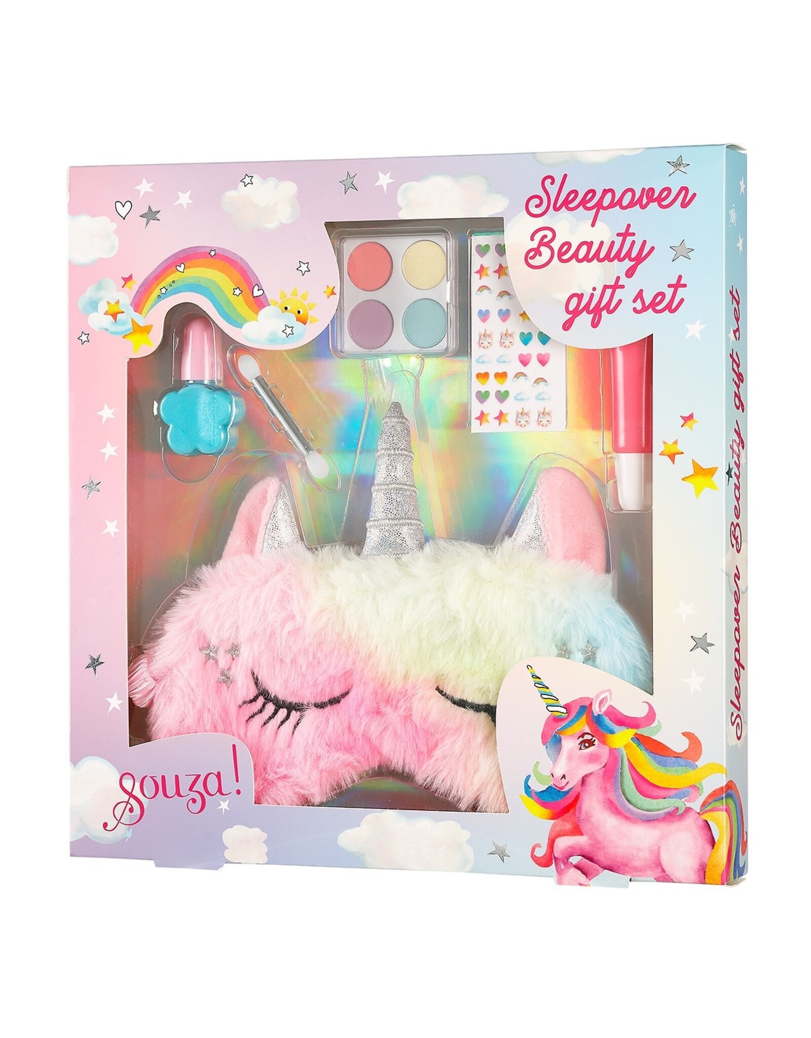Souza! Eenhoorn make-up & slaapmasker set