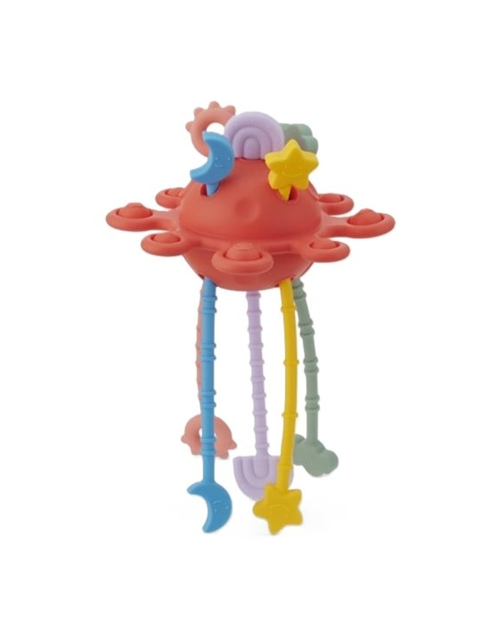 TickiT Trekspeeltje Silisoft Zip Pull Toy Regenboog