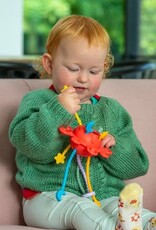 TickiT Trekspeeltje Silisoft Zip Pull Toy Regenboog