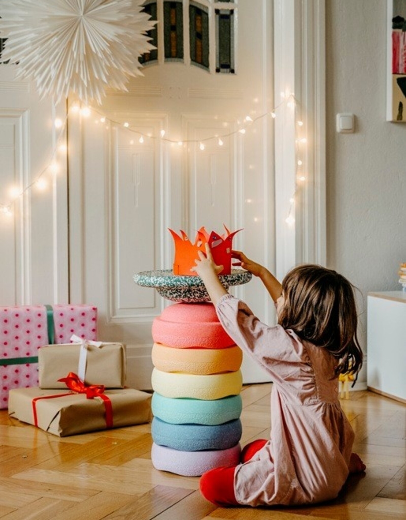 Stapelstein Stapelstein Christmas Special Rainbow Set Pastel