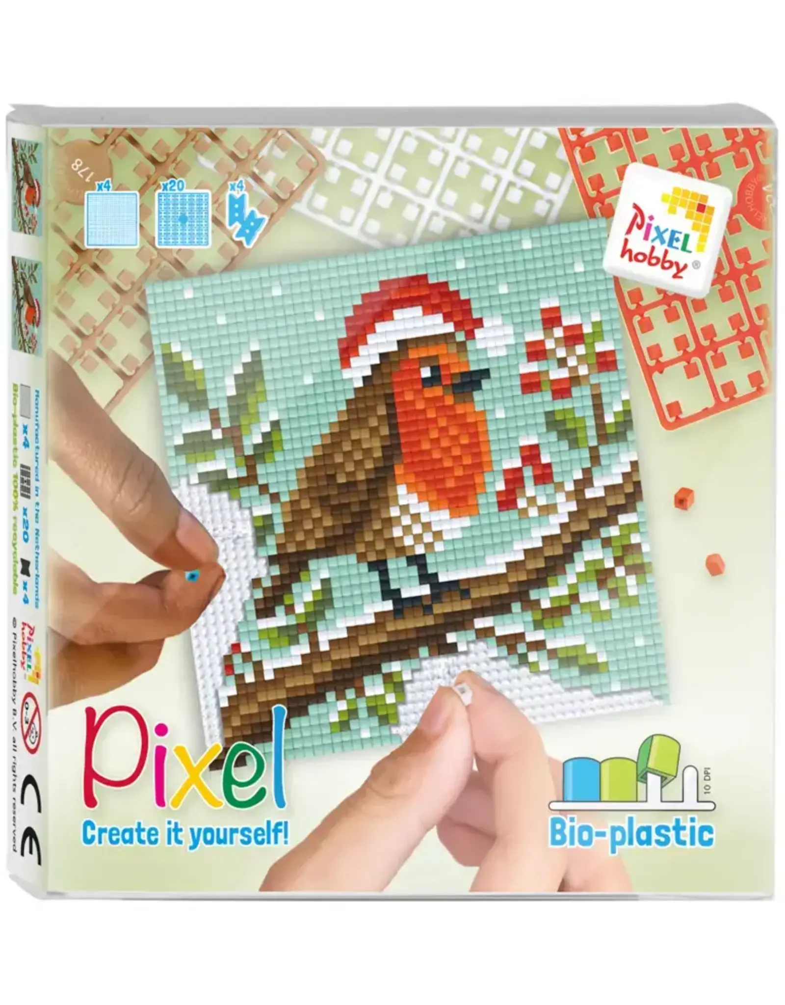 Pixelhobby Pixel Set Kerst roodborstje