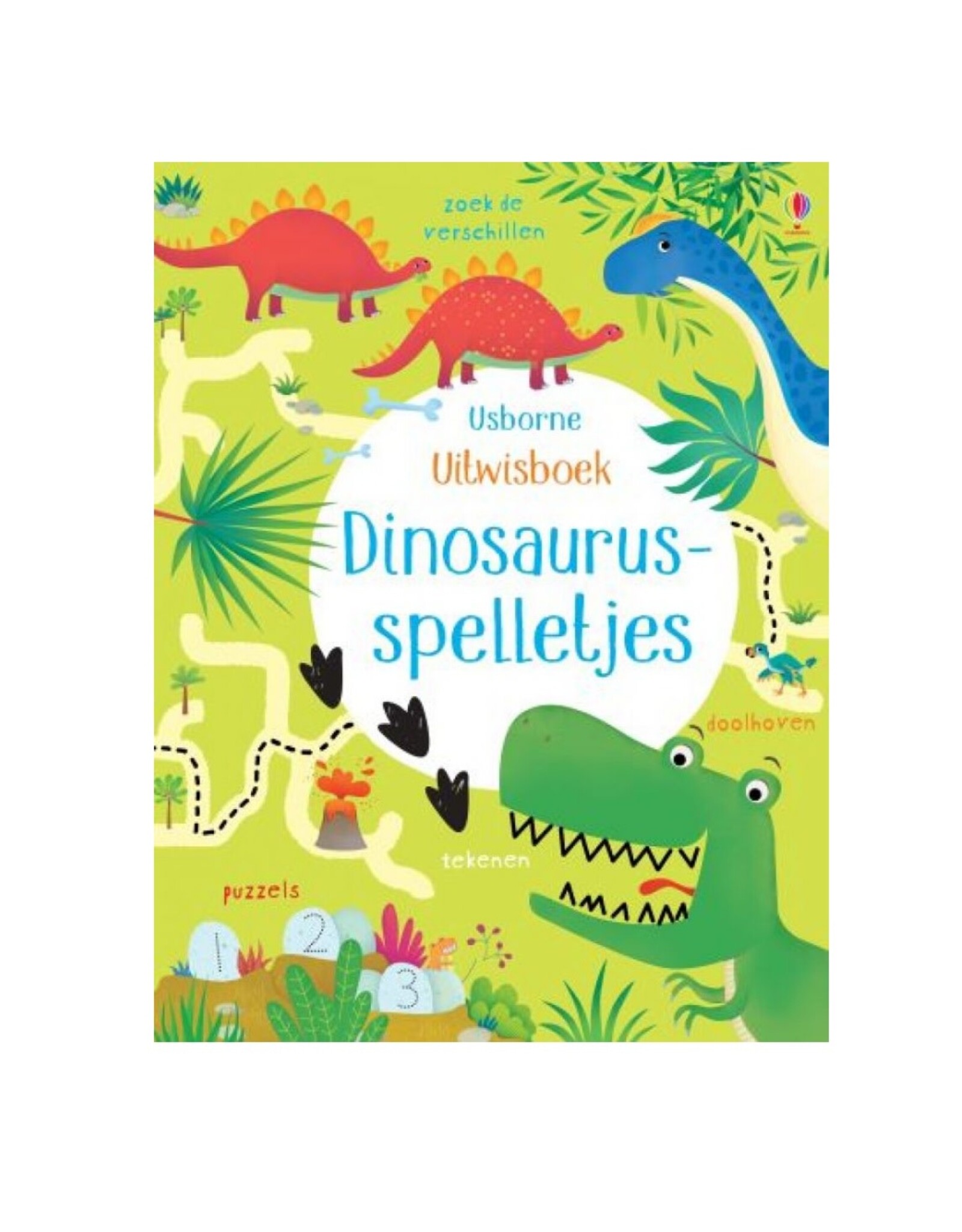 Usborne Uitwisboek Dinosaurusspelletjes
