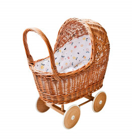 Hollie Rieten poppenwagen met kap Summer fruit