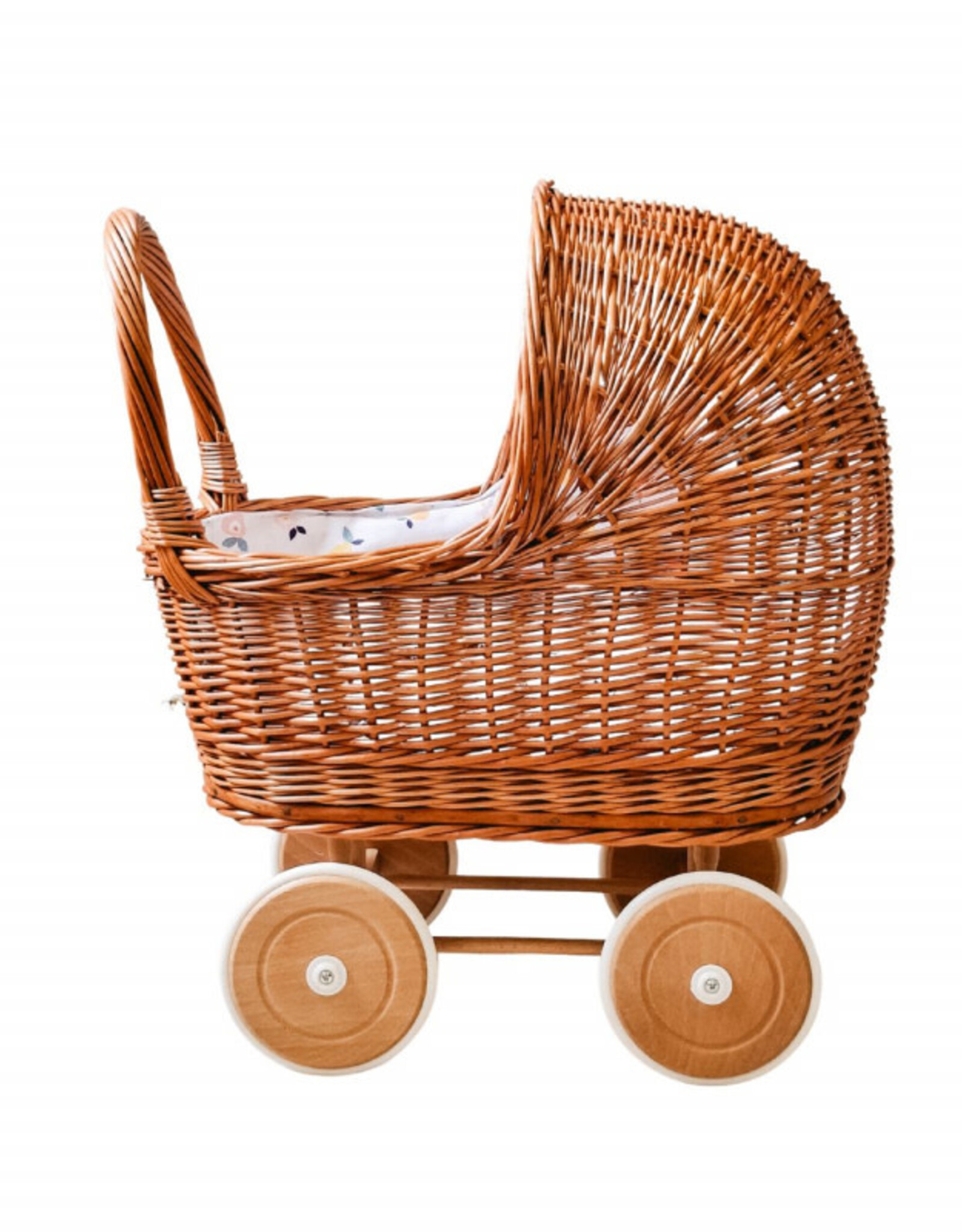 Hollie Rieten poppenwagen met kap Summer fruit
