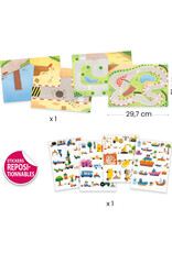 Djeco Stickers om rechtop te zetten-Voertuigen Djeco Stickers om rechtop te zetten-Voertuigen
