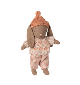 Maileg Winter Bunny Micro roze