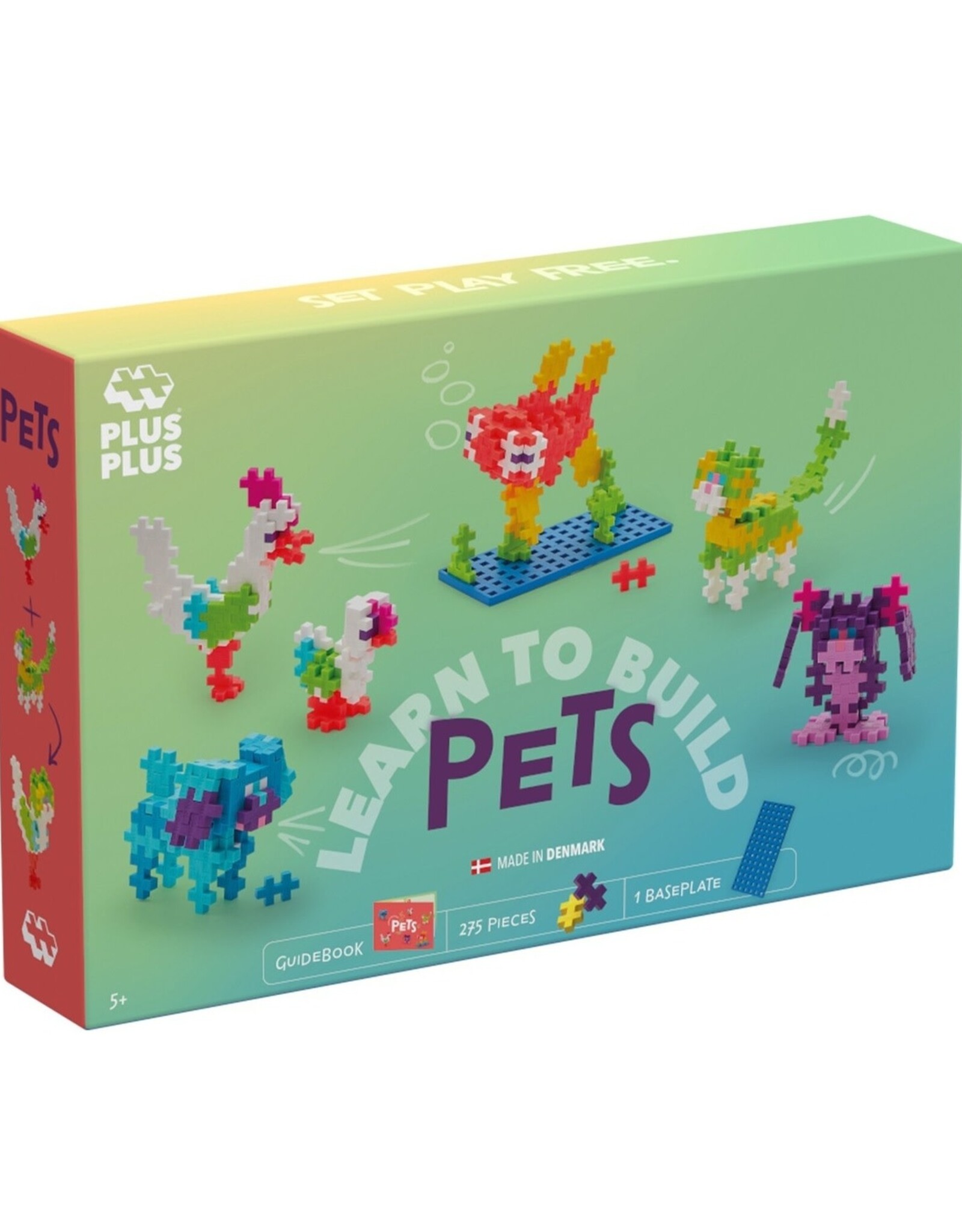 Plus-Plus Basisdoos Learn to build huisdieren 275st.