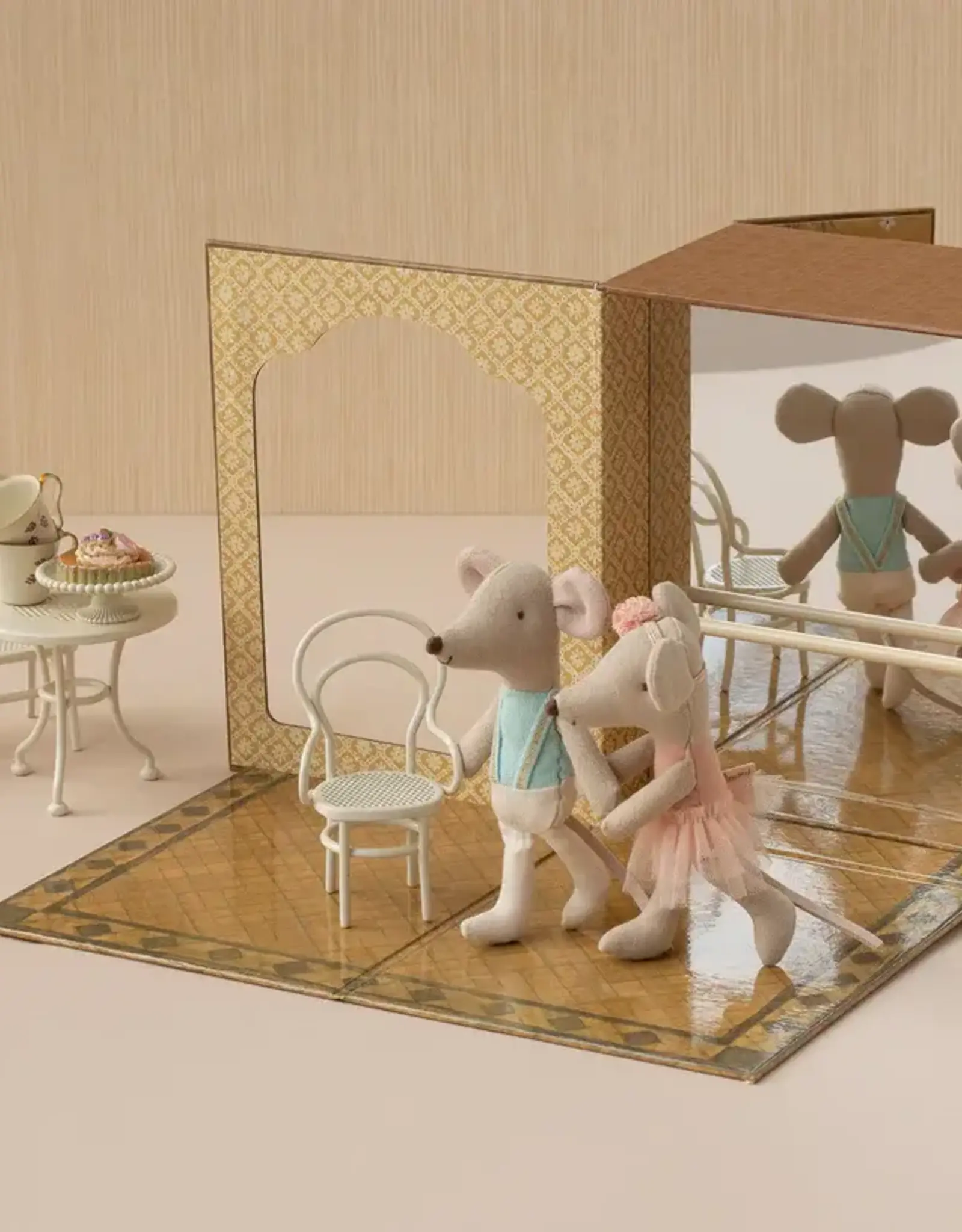 Maileg Dansstudio met Kleine broer en zus Ballet