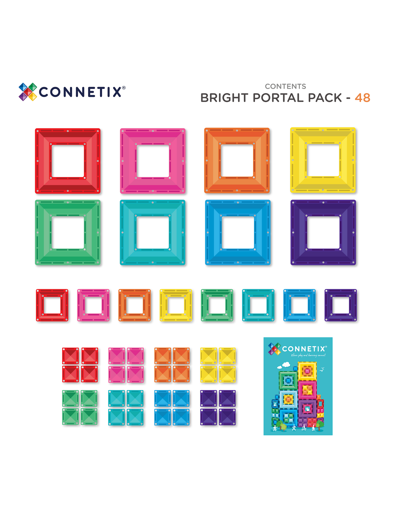 Connetix Bright Portal Pack 48st.