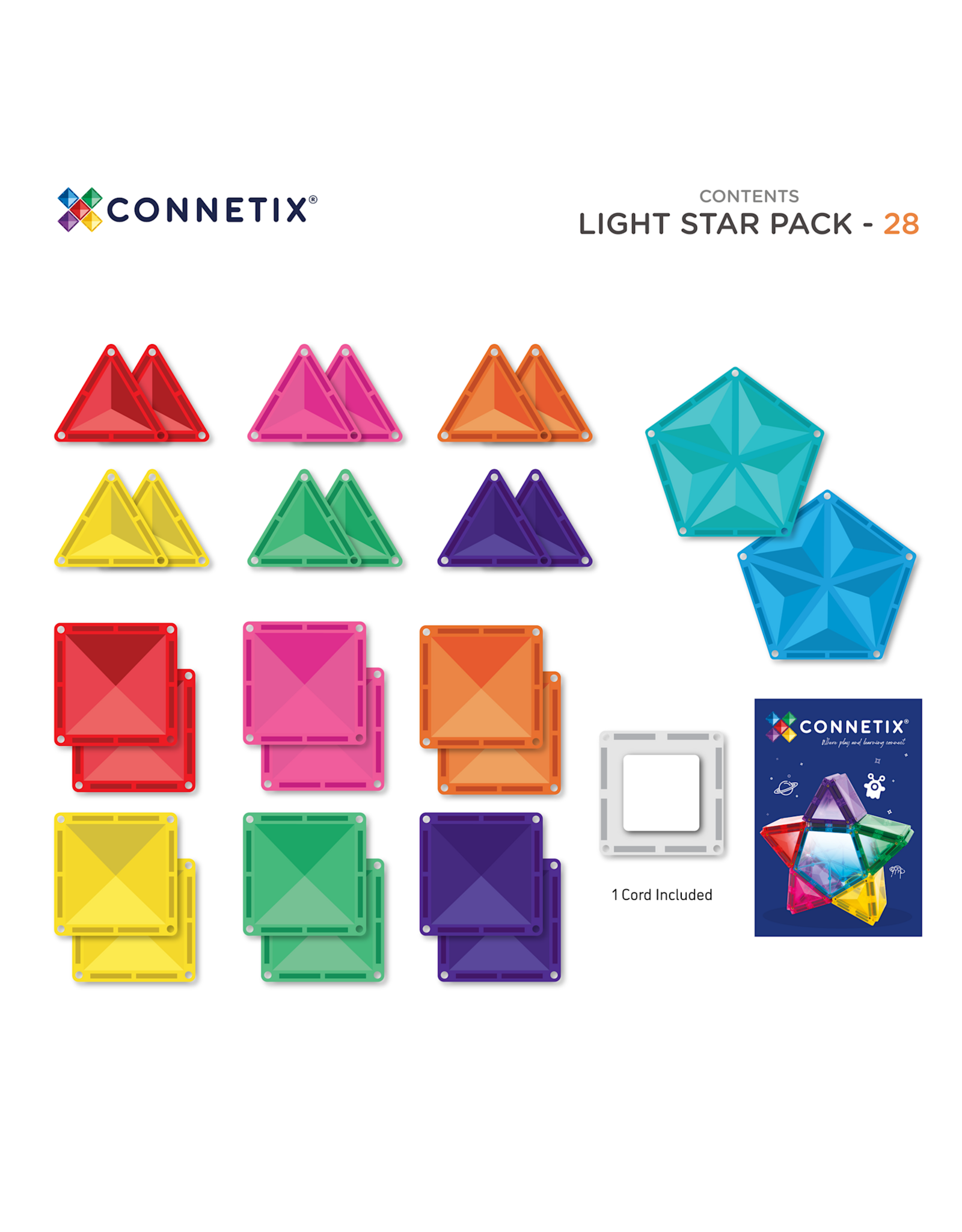 Connetix Light Star Pack 28st.