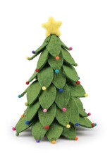 Sjaal met Verhaal Kerstboom groen Multicolor