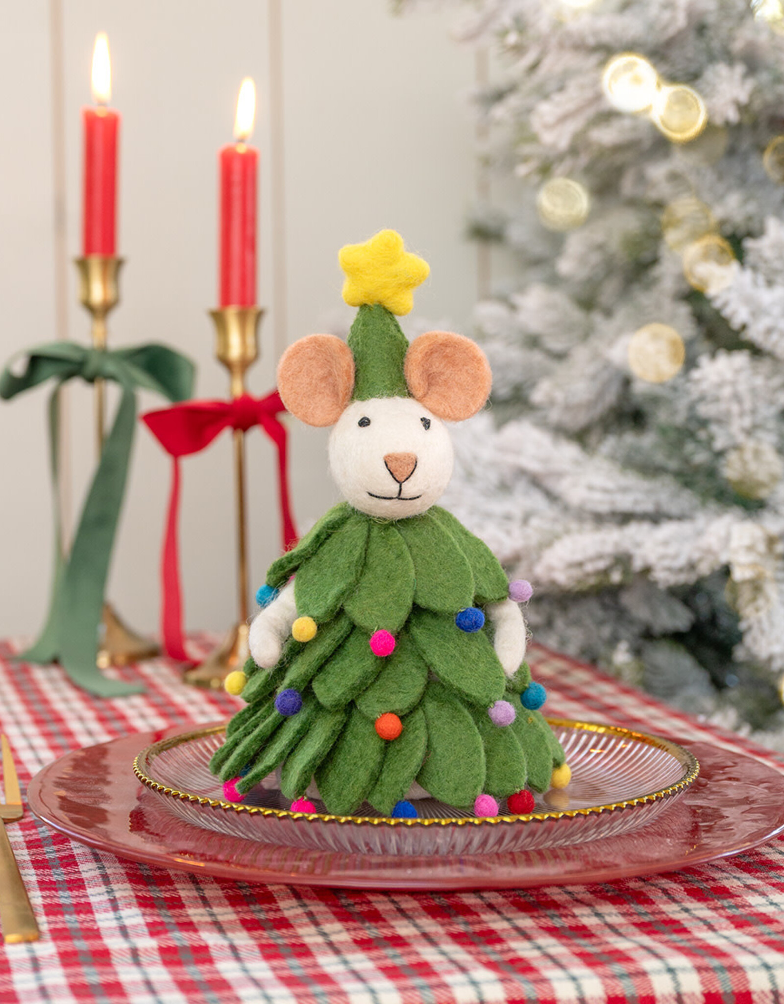 Sjaal met Verhaal Muis Kerstboom