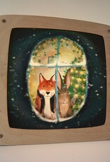 Lotte Drouen Seizoensplaat Uit het raam kijken Kerst