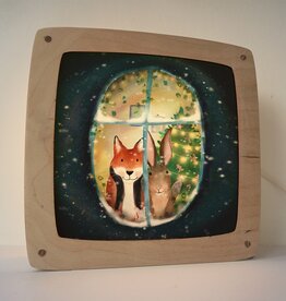 Lotte Drouen Seizoensplaat Uit het raam kijken Kerst