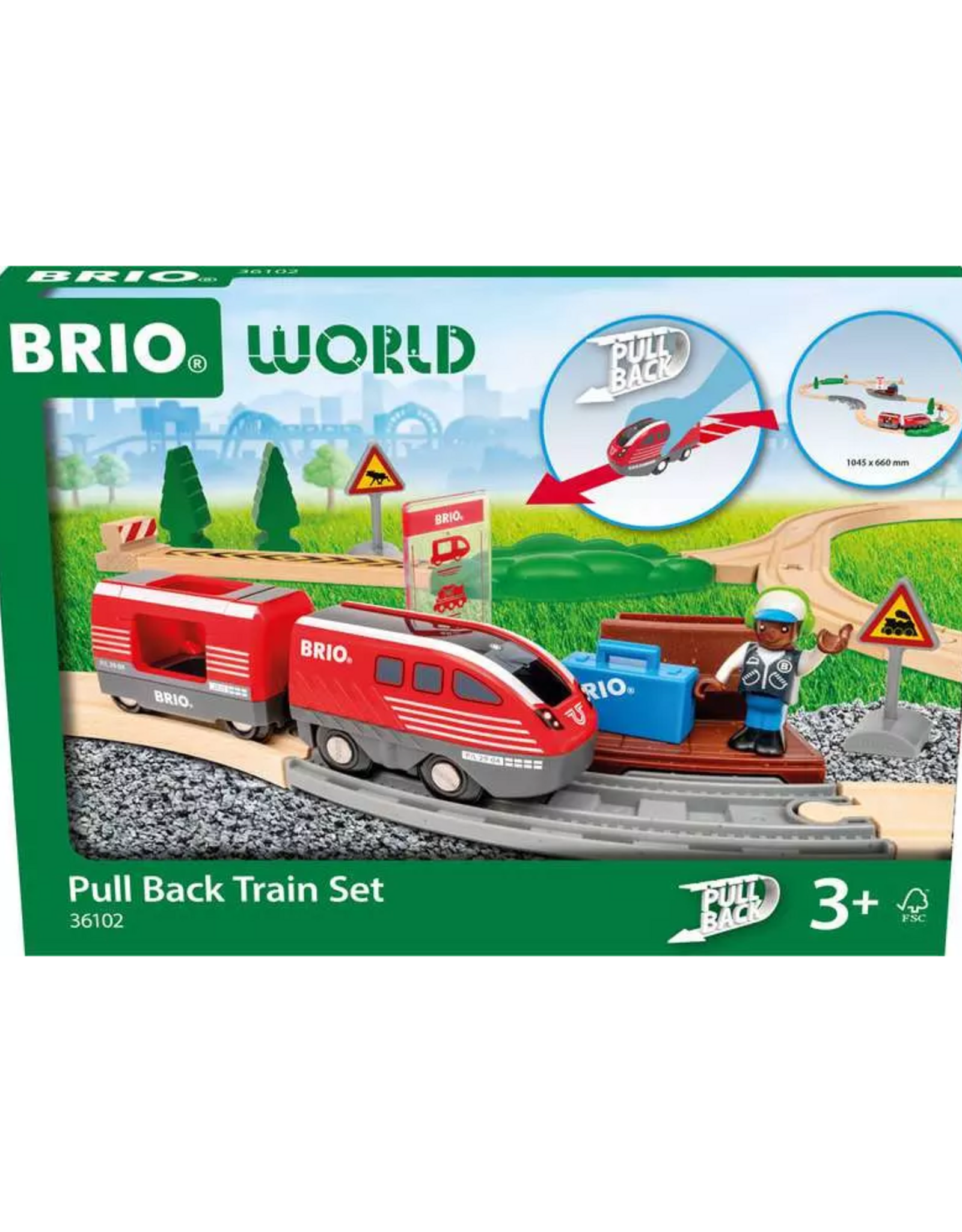 Brio Pull back train set