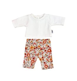 Hollie Kledingset Poppy caramel flowers