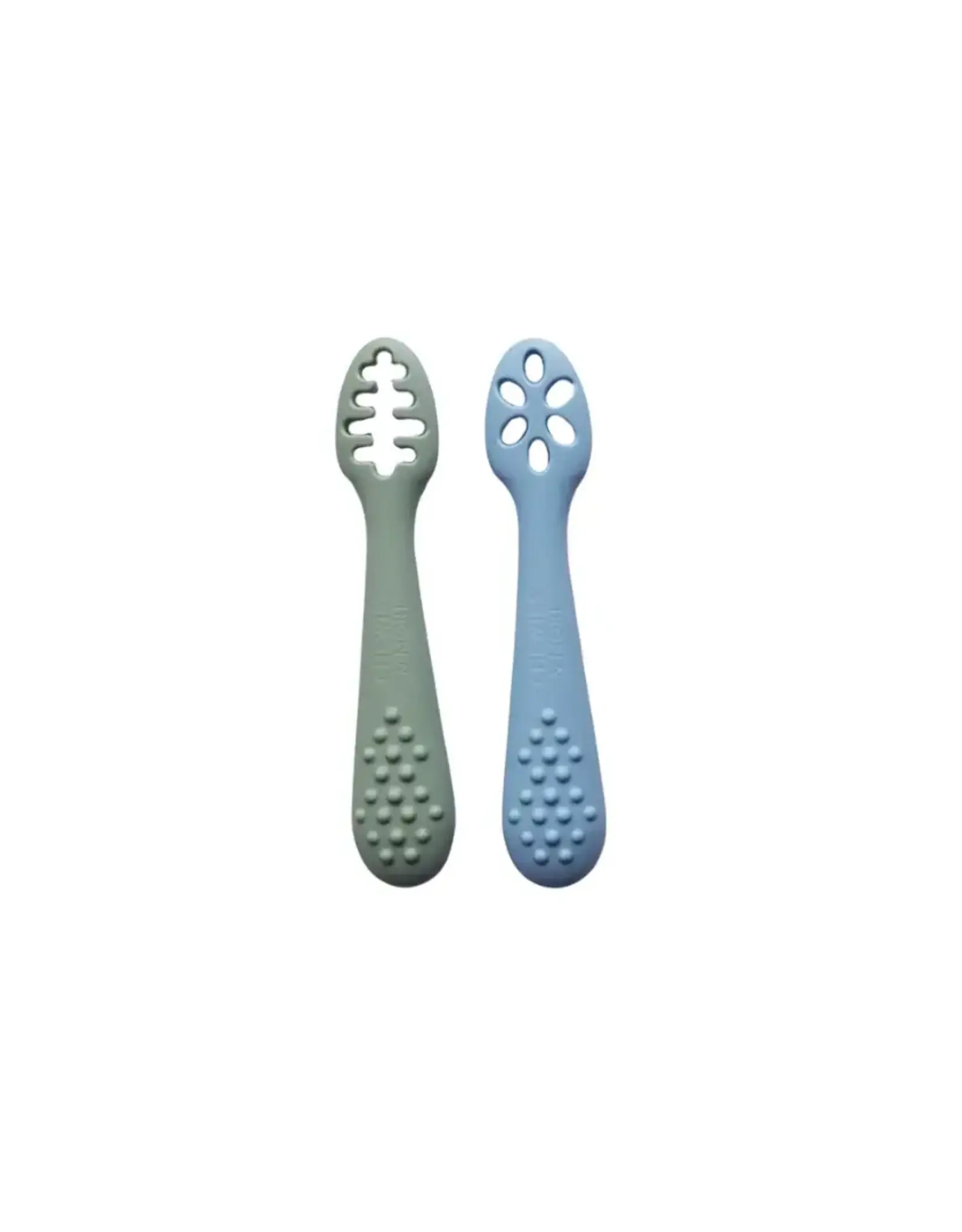 Chewies&more Oefenlepeltjes set Sage&Baby Blue